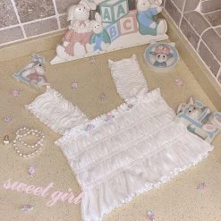 RIBERRY New Arrivals [Petite] Floral Days And You Crop Top