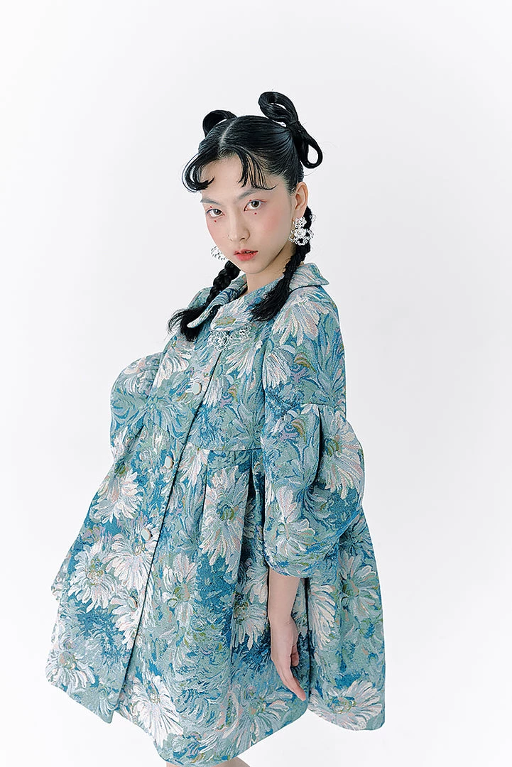 UNOSA Monet's Blue Garden Coat Dress Summer 2022 6 UNOSA Monet's Blue Garden Coat Dress Summer 2022