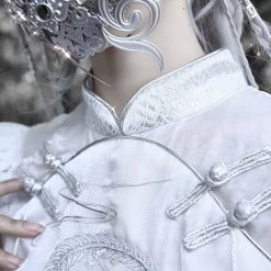 Blood Supply Silver Dragon Embroidery Qipao Style Dress New Arrivals