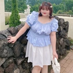 DAJUN New Arrivals [Curve Beauty] Dolly Girl Top