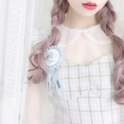 Peiliee Shop [2020 New] Yuki Hime Single Collar Pastel Babydoll Inner Blouse New Arrivals