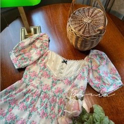 Boss JIA [Premium Selected] Rose Of France Vintage Floral Dress