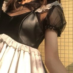 Peiliee Shop [2020 New] Yuki Hime Single Collar Pastel Babydoll Inner Blouse New Arrivals