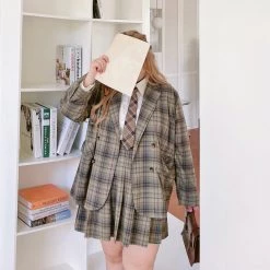 DAJUN New Arrivals [Curve Beauty] Back To School Girl Suit Set