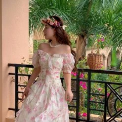 Boss JIA New Arrivals [Premium Selected] Secret Garden Flora Midi Dress