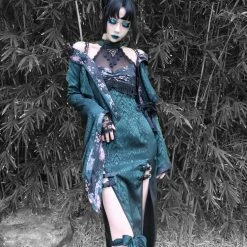 Blood Supply Evil Snake Wide Sleeves Kimono Style Dress Set Summer 2022