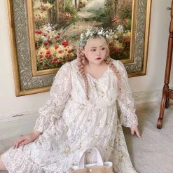 DAJUN [Curve Beauty] Aphrodite Floral Dress