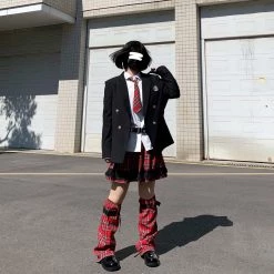 [Customized] Y2K Girl Pleated Tartan Skirt New Arrivals