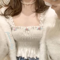 RIBERRY New Arrivals [Petite] Floral Days And You Crop Top