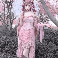 Blood Supply Summer 2022 The Sakura Fairy Velvet Lace Dress