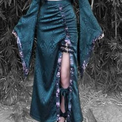 Blood Supply Evil Snake Wide Sleeves Kimono Style Dress Set Summer 2022