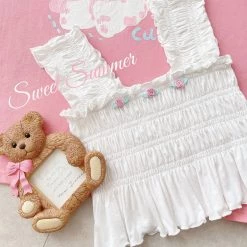 RIBERRY New Arrivals [Petite] Floral Days And You Crop Top