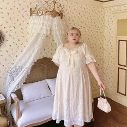 DAJUN [Curve Beauty] I Like You More Than I Planned Lace Dress