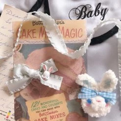 Peiliee Shop [From Sweden] Fine Handmade Bunny Doll Hairpin New Arrivals