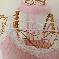 Summer Joy [Premium Selected] A Lovely Pink Ribbon Vest (Designer SJ) New Arrivals