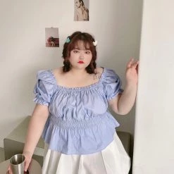 DAJUN New Arrivals [Curve Beauty] Dolly Girl Top