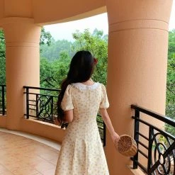 Boss JIA New Arrivals [Premium Selected] Little Lemons Vintage Midi Dress