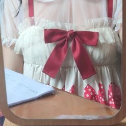 Peiliee Shop [2020 New] Yuki Hime Single Collar Pastel Babydoll Inner Blouse New Arrivals