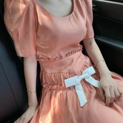 Chic Memories New Arrivals [Last Stock] Vienna Gilt Orange Vintage Princess Dress