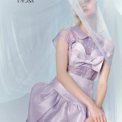 [UNOSA] Lost In Lavender Haze Bow Tank Top Corset Bud Shorts Set