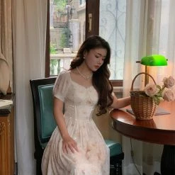 Boss JIA [Premium Selected] Stars On The Sea Vintage Fairy Dress New Arrivals