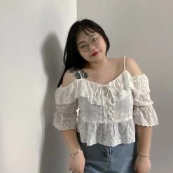 DAJUN [Curve Beauty] Moon Girl Lace Top