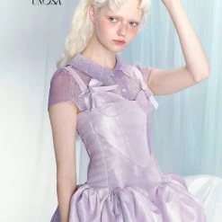 [UNOSA] Lost In Lavender Haze Cami Mini Bud Dress