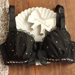 Japanese Lingerie New Arrivals The Shiny Stars Bra Set With Plus Sizes