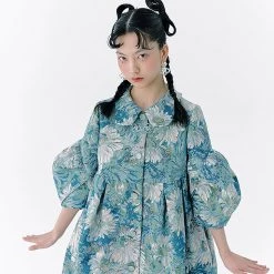 UNOSA Monet's Blue Garden Coat Dress Summer 2022
