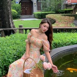 Boss JIA New Arrivals [Premium Selected] Butterfly In My Dream Midi Dress