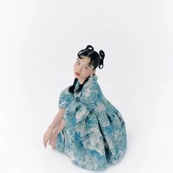 UNOSA Monet's Blue Garden Coat Dress Summer 2022
