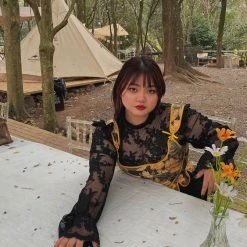 Ricchie New Arrivals Summer Lemon Tea Handmade Corset