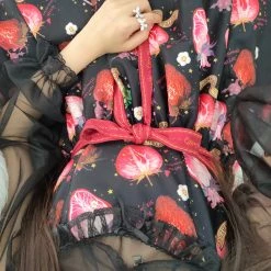 Peiliee Shop [2020 New] Yuki Hime Single Collar Pastel Babydoll Inner Blouse New Arrivals