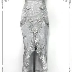 Blood Supply White Rose Funeral 3D Rose Corset Top Set New Arrivals 17 Blood Supply White Rose Funeral 3D Rose Corset Top Set New Arrivals