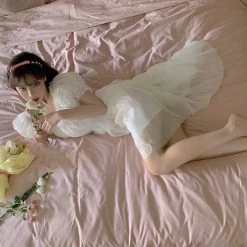 Chic Memories [Mid Season Sale ] Hazy Moonlight Romantic Dress