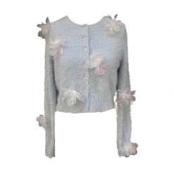 [Mid Season Sale ] Don't Forget Me 3D Flower Cardigan (Designer Arilf)