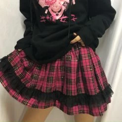 [Customized] Y2K Girl Pleated Tartan Skirt New Arrivals
