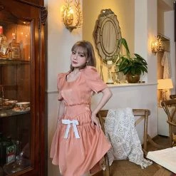 Chic Memories New Arrivals [Last Stock] Vienna Gilt Orange Vintage Princess Dress