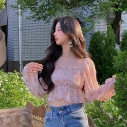 [Mummy Cat] Pink Romance Floral Top New Arrivals