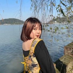 Ricchie New Arrivals Summer Lemon Tea Handmade Corset