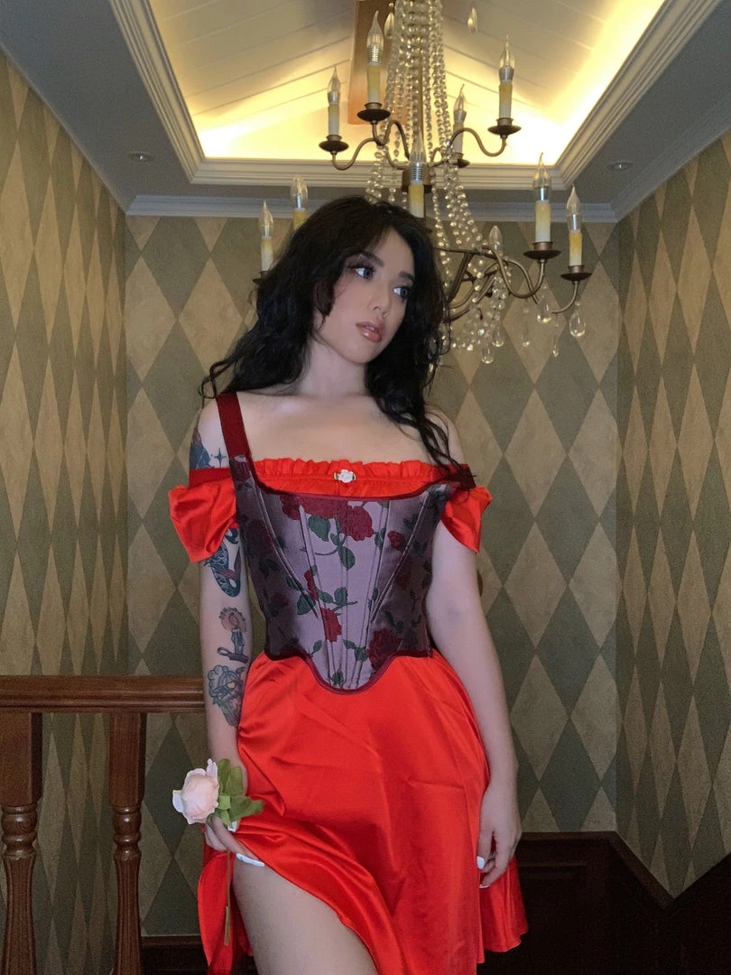 Ricchie Rose Corset Handmade 7 Ricchie Rose Corset Handmade