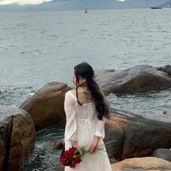 DAJUN New Arrivals [Curve Beauty] Spring Garden Fairy Midi Dress