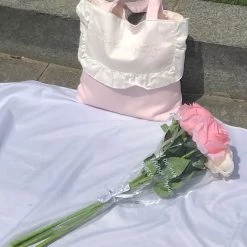 Peiliee Shop New Arrivals [Basic] Sugar Doll Cotton Hand Bag