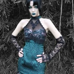 Blood Supply Summer 2022 Evil Snake Qipao Style Slit Dress