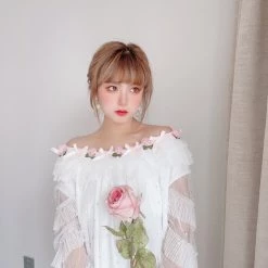 Peiliee Shop Last Chance [Premium Selected] Flower Dance Chiffon Dress (Designer SJ)