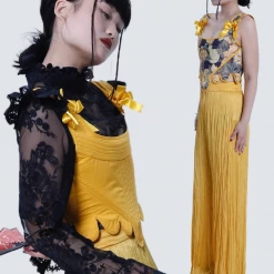 Ricchie New Arrivals Summer Lemon Tea Handmade Corset