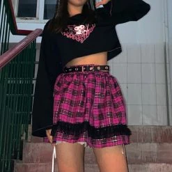 [Customized] Y2K Girl Pleated Tartan Skirt New Arrivals