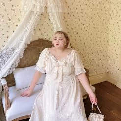 DAJUN [Curve Beauty] I Like You More Than I Planned Lace Dress