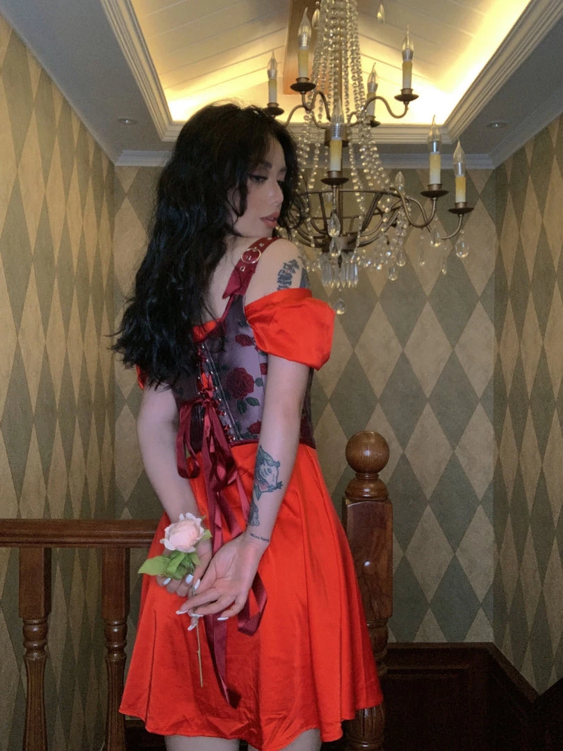 Ricchie Rose Corset Handmade 8 Ricchie Rose Corset Handmade