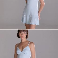 Lace Chili For Simple Love Birds Lounge Wear Dress